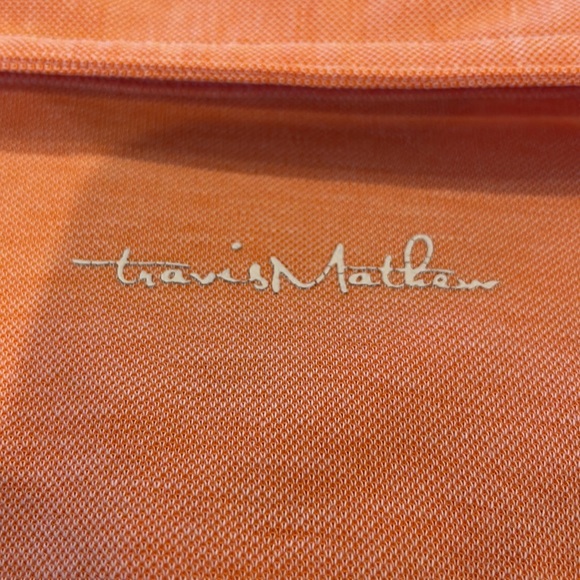 Travis Mathew’s Men S/S Shirt Orange Large - Picture 8 of 8